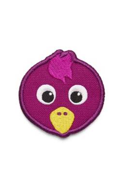 Affenzahn Klett Badge mit verschiedenen Tiermotiven, geeignet für den Daydreamer Abenteuer Rucksack Vogel - Lila von Affenzahn