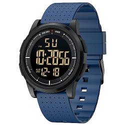 Affute Uhren Herren & Damen Minimalistisch Sport 5ATM Schwimmen Digital wasserdichte Armbanduhr, Ultra-Dünne Weitwinkel-Display Gummi-Armband Armbanduhr für Jungen Mädchen von Affute