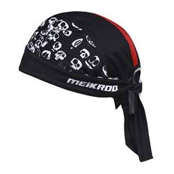 Afinder Damen Herren Bandana Cap Kopftuch Kopfband Biker Hat Piratentuch Mustern Sport Atmungsaktive Fahrrad Kopfbedeckung Anti UV Sommermütze von Afinder