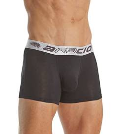 Agacio Herren Sexy Boxershorts, leichte Unterwäsche Schwarz - Medium von Agacio