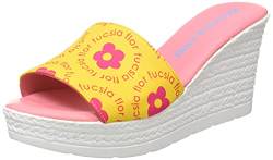 Agatha Ruiz de la Prada Damen Agatha 122 Keilsandale, Gelb, Blumen, Fuchsia, 38 EU von Agatha Ruiz de la Prada