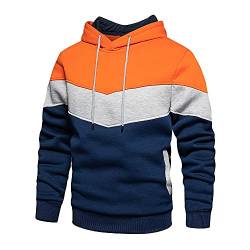 Agess Kapuzenpullover Herren Langarm Hoodie Herren Warm Pullover mit Kapuze Casual Kapuzenjacke Hoodie Sweatshirt Kordelzug Hoody mit Tasche (29,XL,XL) von Agess