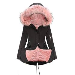 Agess Winterparka Damen Lang Wintermantel Warm Winter Jacke Dicker Parka Outdoor Jacke Oversized Mantel Female Winterjacke Elegant (2,M) von Agess