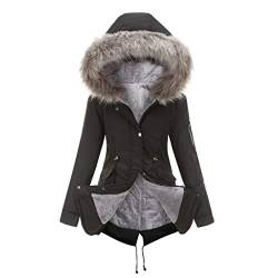 Agess Winterparka Damen Lang Wintermantel Warm Winter Jacke Dicker Parka Outdoor Jacke Oversized Mantel Female Winterjacke Elegant (4,XL) von Agess