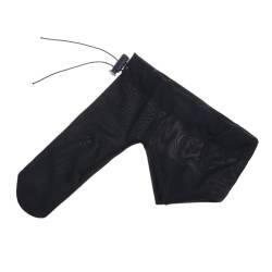 Agoky Männer Unterhosen Ice Silk Herren Slip Unterwäsche Penis Sleeve C-String Penishülle Briefs Tanga Reizwäsche - Penis-Hoden Beutel mit Zugband Schwarz Einheitsgröße von Agoky