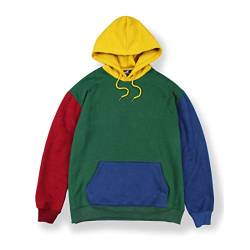 Agora Color Block Hoodie (Green, L) von Agora