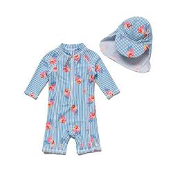 Agreeone Säugling Mädchen Sonnenanzug Kleinkinder Badeanzug mit UPF 50+ Sonnenschutz Einteilig Bademode (18-24 Monate) von Agreeone