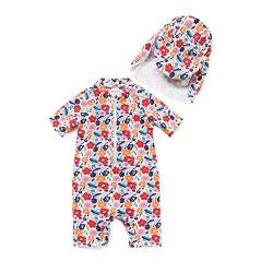 Agreeone Säugling Mädchen Sonnenanzug Kleinkinder Badeanzug mit UPF 50+ Sonnenschutz Einteilig Bademode (9-12 Monate) von Agreeone