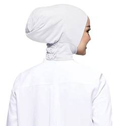 Lässige, einfarbige, elastische Kappe für Damen, hochelastischer, muslimischer Latz für Damen, Hijab Lauf Outfit Herren von Ahagogo