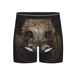 Ahdyr Wildschwein Herren Soft Boxershorts Unterwäsche Mode Atmungsaktive Badehose Unterwäsche für Männer von Ahdyr