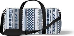Große Reisetaschen für Männer Frauen Tribal Ethnische Streifen Geometrische Weekender Tasche Leichte Sporttasche Reisetasche für Frauen von Ahdyr