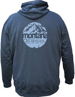 Ahorn Sportswear Übergrößen Kapuzen-Sweatjacke Sky Village eisblau Iron Grey 10XL von Ahorn Sportswear