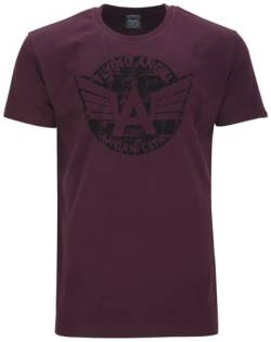 Ahorn Sportswear Übergrößen T-Shirt Flying Angel schwarz Maroon Red 5XL von Ahorn Sportswear