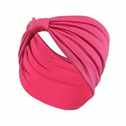 Ai.Moichien Damen-Stirnband, einfarbig, Boho-Stil, Yoga, elastisches Bandana-Stirnband für Damen und Mädchen von Ai.Moichien
