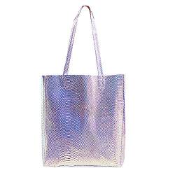 Holografische PU Shopper große Laser Tote Handtasche Schultertasche für Frauen von AiSi