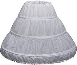 Aibaowedding Mädchen Petticoat 3 Creolen Petticoat Full Slip Blumenmädchen Krinoline Rock für 2-12 Jahre (6-7 Jahre) von Aibaowedding