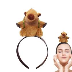 Aibyks Capybara Stirnband,Capybara Haarband | Hautpflege Hairhoop Capybara-Form - Bequemes Stirnband für langanhaltenden Gebrauch, niedlicher Haarreifen, auffälliger Haarreifen von Aibyks