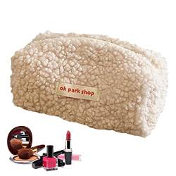 Aibyks Plüsch-Make-up-Tasche - Mehrzweck-Aufbewahrungstasche Make-up-Tasche - Tragbare Make-up-Kosmetiktasche für den täglichen Gebrauch von Frauen, Aufbewahrungs-Reise-Organizer von Aibyks