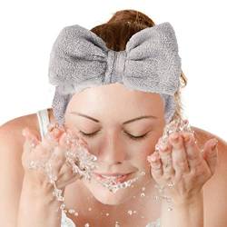 Bogen Stirnbänder Spa - Ultra saugfähige Handtuch-Stirnbänder,Gesichtswasch-Stirnbänder, bequem zu waschen, Make-up, Dusche, Gesichtspflege, Spa, dickes Haarband für Mädchen Aibyks von Aibyks