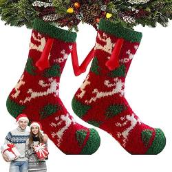 Händchen Haltende Paarsocken – Weihnachtssocken Mit Magnetischen Händen | Hand In Hand Magnetsocken 3D Puppenpaar Socken | Weihnachtssocken Mit Mittlerer Röhre Für Pärchen Und Freunde von Aibyks