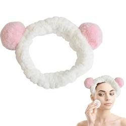 Spa-Stirnband zum Waschen des Gesichts | Weiches und saugfähiges Stirnband für die Hautpflege,Elastisches Flanell-Stoff-Haarband für Frauen Mädchen Waschen Gesicht Make-up Dusche Yoga Sport Aibyks von Aibyks