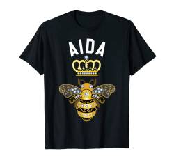 Aida Name Aida Geburtstagsgeschenke Königin Krone Biene Aida T-Shirt von Aida Name Shirts & Gifts