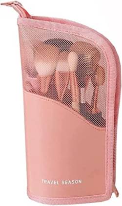 Aieraczy Kulturbeutel Klein Damen, Kosmetiktasche Reise, Make up Tasche Organizer, Kleine Schminktasche Damen, Mini Tragbare Wasserdicht Kulturtasche für Mädchen, Frauen, Make-Up-Pinsel von Aieraczy