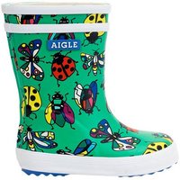 Aigle Baby-FlacTheme grün Insekten Gummistiefel von Aigle