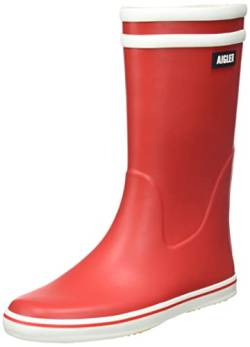 Aigle Damen Malouine 2 Gummistiefel, Rot/Weiß, 37 EU von Aigle