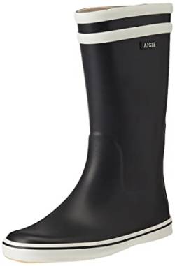 Aigle Damen Malouine Bt Gummistiefel, Blau Marine Blanc, 36 EU von Aigle