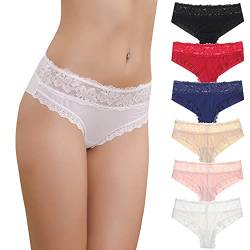 Aijolen Damen Unterwäsche Brazilian Unterhosen Hipster Panties Sexy Slips Bikini Bequeme Atmungsaktive Pantys Mehrere Packungen von Aijolen