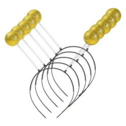 Ailan Breiter Anwendungsbereich: Alien Stirnband, leicht und tragbar, angenehm zu tragen, Party Unisex Kunststoff Alien Antennen Stirnband, Gold von Ailan