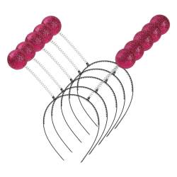 Ailan Breiter Anwendungsbereich: Alien Stirnband, leicht und tragbar, angenehm zu tragen, Party Unisex Kunststoff Alien Antennen Stirnband, Rose Rot von Ailan