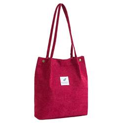 Ailan Handtasche Mode Umhängetasche mit großer Kapazität für das tägliche Reisen mit leichtem Gepäck, Weinrot von Ailan