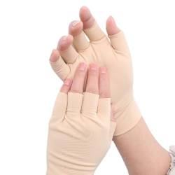 Ailan Kompressionshandschuhe für die, kompakt und leicht, vielseitig einsetzbar, fingerlose Magnetfeldtherapie Handschuhe, Hautfarbe von Ailan
