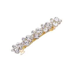 Ailan Kopfbedeckungen mit feiner Verarbeitung, multifunktionaler und eleganter Haarschmuck, Legierung und Perlen sind robust und langlebig, E8407Weiße Diamanten von Ailan