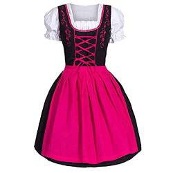 Ailovone Dirndl Damen midi dirndelkleider Damen Oktoberfest Damen Outfit Trachtenkleid Trachtenmode Trachtenrock Kleid Dirndlbluse Dirndlschürze Kostüm Festival Kleid Bühnenkostüm von Ailovone