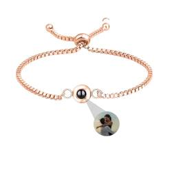 Personalisierte Foto Armband benutzerdefinierte Projektion Armband mit Bild im Stein Geheimnis Bild Armband Ich liebe dich Armband 100 Sprachen Speicher Foto Schmuck Armband Geschenk für Frauen von Aina Lighting