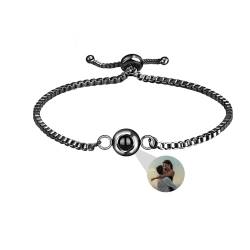 Personalisierte Foto Armband benutzerdefinierte Projektion Armband mit Bild im Stein Geheimnis Bild Armband Ich liebe dich Armband 100 Sprachen Speicher Foto Schmuck Armband Geschenk für Frauen von Aina Lighting