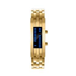 Ainiyo Uhr-Armband-Digital-Geschenk-Männer Handgelenk-Legierungs-Luxus-LED-Glatte Sport-Uhr-Männeruhr Armbanduhr Drehend Automatik Herrenuhr Geschenke für Freunde von Ainiyo