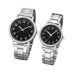 Ainiyo Uhr Damen 2PC Paare Armbanduhr Damenuhren Marken Quarzuhr Watch Geschenk für Frauen Damen Frau Mama Teenager Mädchen Beste Freundin Oma Weihnachten von Ainiyo