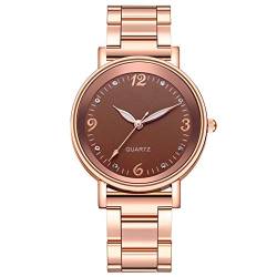 Ainiyo Uhr Damen Armbanduhr Damenuhren Quarzuhr Watch für Frauen Damen, Band Strap Spin Watch Geburtstagsgeschenk Damen Quarz Armbanduhren Edelstahl Mädchenuhr Damenuhr von Ainiyo