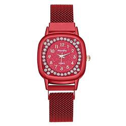 Ainiyo Uhr Damen Armbanduhr Damenuhren Quarzuhr Watch für Frauen Damen, Damen Casual Quarz Edelstahl Armbanduhr Analoguhr Mädchenuhr Damenuhr von Ainiyo