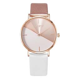 Ainiyo Uhr Damen Armbanduhr Damenuhren Quarzuhr Watch für Frauen Damen, Damen Haut Gürtel Typ Uhr Luxus Roségold Uhren Damen Casual Uhr Mädchenuhr Damenuhr von Ainiyo