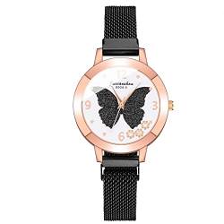 Ainiyo Uhr Damen Armbanduhr Damenuhren Quarzuhr Watch für Frauen Damen, Damen Quarz-Armbanduhren Edelstahl Band Strap Spin Watch Mädchenuhr Damenuhr von Ainiyo