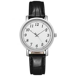 Ainiyo Uhr Damen Armbanduhr Damenuhren Quarzuhr Watch für Frauen Damen, Damen Quarz Digitaluhr Luxus Chronograph Leder Geschenk Mädchenuhr Damenuhr von Ainiyo