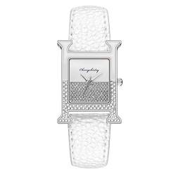 Ainiyo Uhr Damen Armbanduhr Damenuhren Quarzuhr Watch für Frauen Damen, Geburtstagsgeschenk Damen Quarz Armbanduhren Edelstahl Band Strap Spin Watch Mädchenuhr Damenuhr von Ainiyo