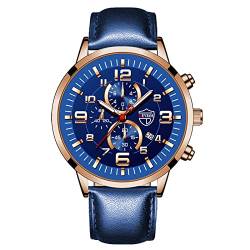 Herrenuhren Casual Analog Quarzuhr Herren Armbanduhr Uhr Business Date Casual Watch Armbanduhren Outdoor Herrenuhr Schwarz Geschenke zum Valentinstag für den Freund von Ainiyo