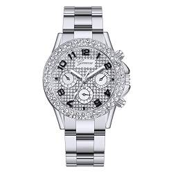 Muttertagsgeschenk Uhre Damen Armbanduhren Damen Uhr Dame Uhr Damen Armbanduhr Damen Uhren Analog Quarz Armband Elegante Luxus Bicolor Schmuck Geschenk für Sie Mädchen Frauen Muttertag von Ainiyo