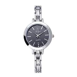 Uhr Damen Armbanduhr Damenuhren Quarzuhr Watch für Frauen Damen, Mode Kleiner exquisiter europäischer Stil Schönheit Freizeit Armband Uhr Anzug Mädchenuhr Damenuhr Schwarz Ainiyo146 von Ainiyo